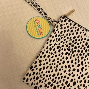 Viv and Lou Animal print wristlet bag with adjustable strap new with tags